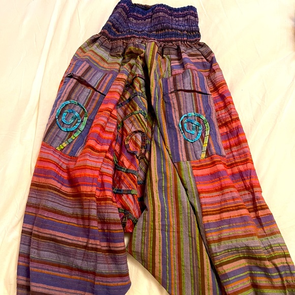 Colourful Aladdin Pants - Picture 1 of 2